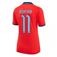Billiga England Marcus Rashford #11 Borta fotbollskläder Dam VM 2022 Kortärmad